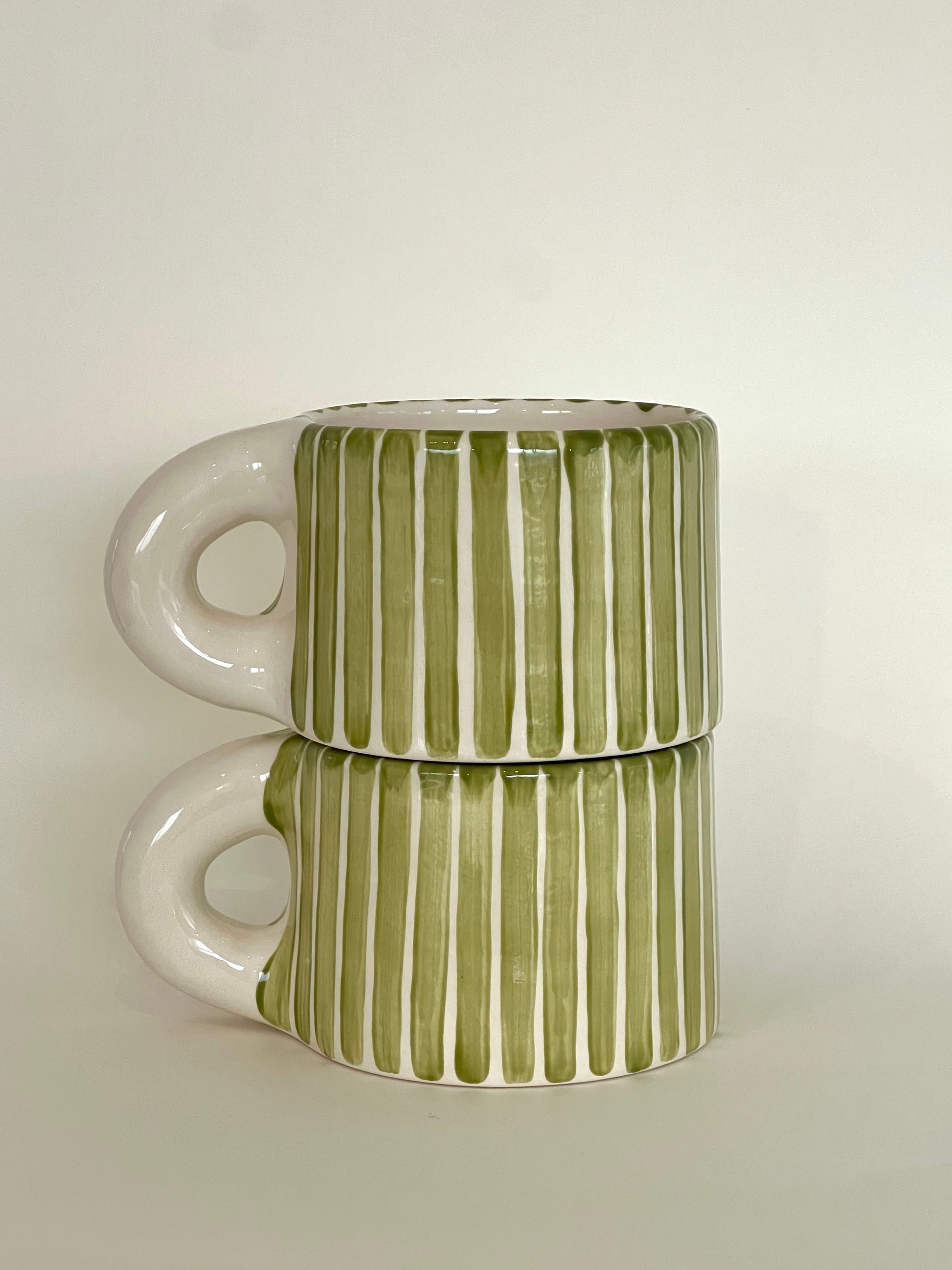 Mug Olive Stripes